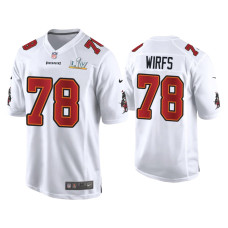 Men Tampa Bay Buccaneers #78 Tristan Wirfs Super Bowl LV White Game Fashion Jersey