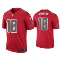 Men Tampa Bay Buccaneers #18 Color Rush Legend Tyler Johnson Red Jersey