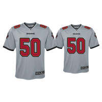 Youth Tampa Bay Buccaneers #50 Vita Vea Gray Inverted Game Jersey