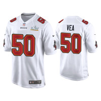 Men Tampa Bay Buccaneers #50 Vita Vea Super Bowl LV White Game Fashion Jersey