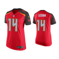 Women Tampa Bay Buccaneers #14 Chris Godwin Red Game Jersey