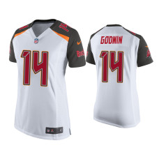 Women Tampa Bay Buccaneers #14 Chris Godwin White Game Jersey