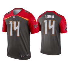 Men Tampa Bay Buccaneers #14 Chris Godwin Pewter Inverted Legend Jersey