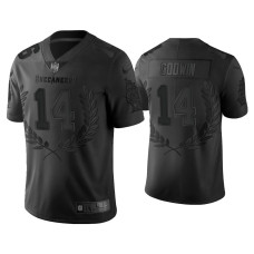 Men Tampa Bay Buccaneers #14 Chris Godwin Black Vapor Limited Platinum Jersey