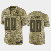 Men Tampa Bay Buccaneers #0 Custom Nike Salute to Service Limited Jersey - Camo