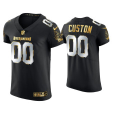 Men Tampa Bay Buccaneers #0 Custom Black Golden Edition Elite Jersey