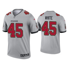 Men Tampa Bay Buccaneers #45 Devin White Gray Inverted Legend Jersey