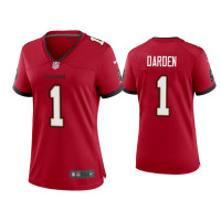 Women Tampa Bay Buccaneers #1 Jaelon Darden Red Game Jersey