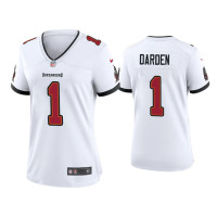 Women Tampa Bay Buccaneers #1 Jaelon Darden White Game Jersey