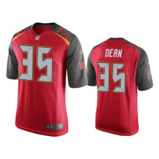 Men Tampa Bay Buccaneers #35 Jamel Dean Red NFL Draft Game Jersey