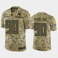 Men Tampa Bay Buccaneers #90 Jason Pierre-Paul Nike Salute to Service Limited Jersey - Camo