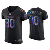 Men Tampa Bay Buccaneers #90 Jason Pierre-Paul Black Golden Edition Holographic Jersey