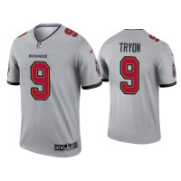 Men Tampa Bay Buccaneers #9 Joe Tryon Gray Inverted Legend Jersey