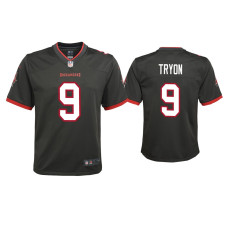 Youth Tampa Bay Buccaneers #9 Joe Tryon Pewter Alternate Game Jersey