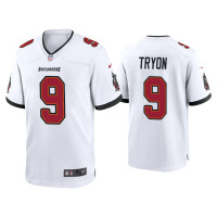 Men Tampa Bay Buccaneers #9 Joe Tryon White 2021 NFL Draft Game Jersey