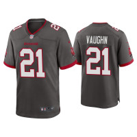 Men Tampa Bay Buccaneers #21 Ke'Shawn Vaughn Pewter Alternate Game Jersey