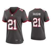 Women Tampa Bay Buccaneers #21 Ke'Shawn Vaughn Pewter Alternate Game Jersey