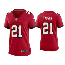 Women Tampa Bay Buccaneers #21 Ke'Shawn Vaughn Red Game Jersey