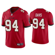 Men Tampa Bay Buccaneers #94 Vapor Limited Khalil Davis Red Jersey