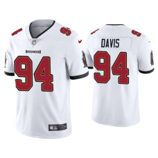 Men Tampa Bay Buccaneers #94 Vapor Limited Khalil Davis White Jersey