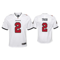 Youth Tampa Bay Buccaneers #2 Kyle Trask White Game Jersey