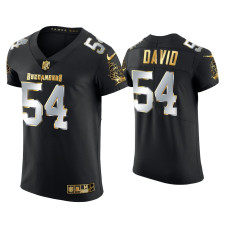 Men Tampa Bay Buccaneers #54 Lavonte David Black Golden Edition Elite Jersey