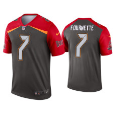 Men Tampa Bay Buccaneers #7 Leonard Fournette Pewter Inverted Legend Jersey