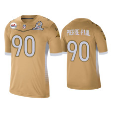 Men Tampa Bay Buccaneers #90 Jason Pierre-Paul 2021 NFC Pro Bowl Game Gold Jersey