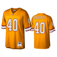 Men Tampa Bay Buccaneers #40 Mike Alstott Orange Legacy Replica Jersey