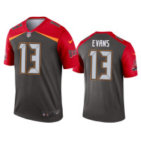 Men Tampa Bay Buccaneers #13 Mike Evans Pewter Inverted Legend Jersey