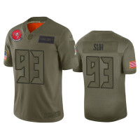 Men Tampa Bay Buccaneers #93 Ndamukong Suh Camo 2019 Salute to Service Limited Jersey