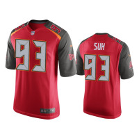 Men Tampa Bay Buccaneers #93 Ndamukong Suh Red Game Jersey