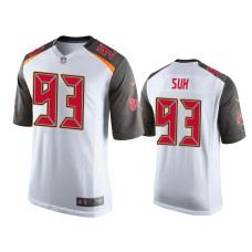 Men Tampa Bay Buccaneers #93 Ndamukong Suh White Game Jersey