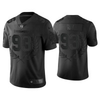 Men Tampa Bay Buccaneers #93 Ndamukong Suh Black Vapor Limited Platinum Jersey