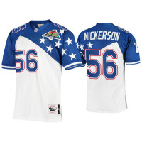 Men Tampa Bay Buccaneers #56 Hardy Nickerson Mitchell & Ness 1994 Pro Bowl White Blue NFC Jersey