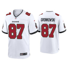 Men Tampa Bay Buccaneers #87 Rob Gronkowski White Game Jersey