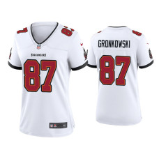 Women Tampa Bay Buccaneers #87 Rob Gronkowski White Game Jersey