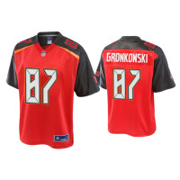 Men Tampa Bay Buccaneers #87 Rob Gronkowski Red Pro Line Jersey