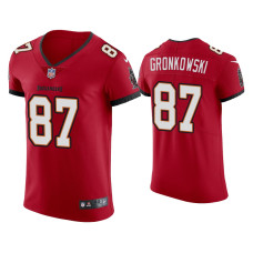 Men Tampa Bay Buccaneers #87 Rob Gronkowski Red Vapor Elite Jersey