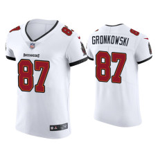 Men Tampa Bay Buccaneers #87 Rob Gronkowski White Vapor Elite Jersey