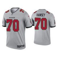 Men Tampa Bay Buccaneers #70 Robert Hainsey Gray Inverted Legend Jersey