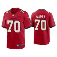 Men Tampa Bay Buccaneers #70 Robert Hainsey Red Game Jersey