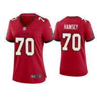 Women Tampa Bay Buccaneers #70 Robert Hainsey Red Game Jersey