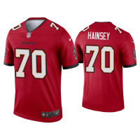 Men Tampa Bay Buccaneers #70 Robert Hainsey Red Legend Jersey