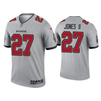 Men Tampa Bay Buccaneers #27 Ronald Jones II Gray Inverted Legend Jersey