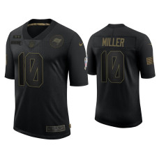 Men Tampa Bay Buccaneers #10 Scotty Miller Black 2020 Salute to Service Limited Jersey