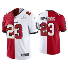 Men Tampa Bay Buccaneers #23 Sean Murphy-Bunting Red White Super Bowl LV Split Jersey