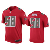 Men Tampa Bay Buccaneers #58 Men Color Rush Legend Shaquil Barrett Red Jersey