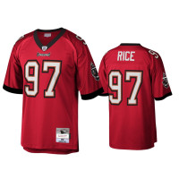 Men Tampa Bay Buccaneers #97 Simeon Rice Red Legacy Replica Jersey