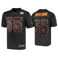 Men Tampa Bay Buccaneers #55 Super Bowl LV Black Limited Jersey